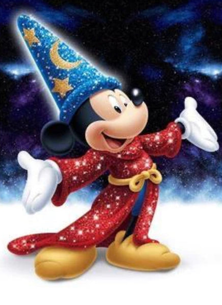 Magician Cartoon Mouse … Full Coverage of Diamonds - Made to Order