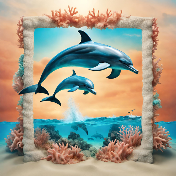 Dolphin … - Full Coverage of Diamonds - Made to Order - round or square - poured glue or Double sided Tape Adhesive - Australian Company