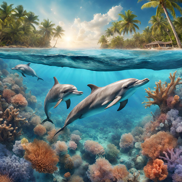 Dolphin … - Full Coverage of Diamonds - Made to Order - round or square - poured glue or Double sided Tape Adhesive - Australian Company