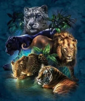 Big Cats lion tiger leopard  … Full Coverage of Diamonds - Made to Order