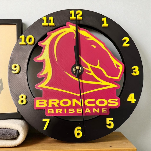 Broncos Wall Clock