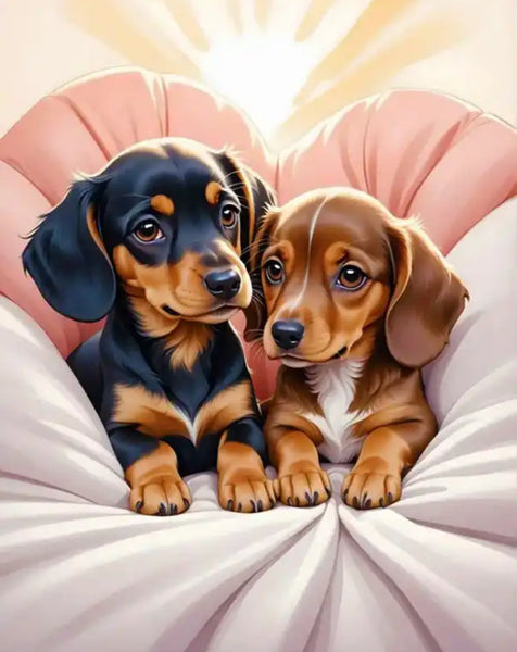 Dog … Full Coverage of Diamonds - Made to Order - round or square - poured glue or Double sided Tape Adhesive - Australian Company