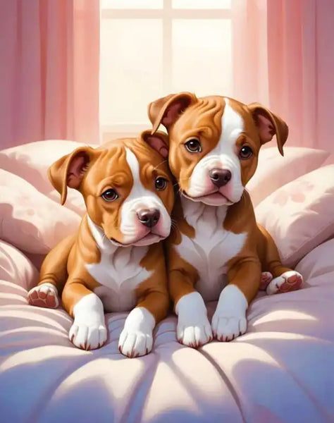 Dog … Full Coverage of Diamonds - Made to Order - round or square - poured glue or Double sided Tape Adhesive - Australian Company