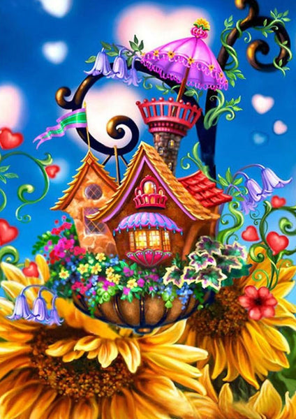 Sunflower house … Full Coverage of Diamonds - Made to Order