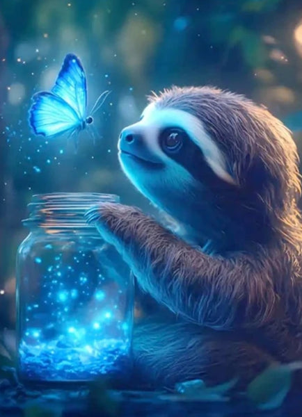 Sloth … Full Coverage of Diamonds - Made to Order
