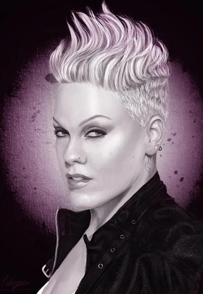 Pink p!nk the singer … Full Coverage of Diamonds - Made to Order - round or square - poured glue or Double sided Tape Adhesive - Australian Company