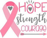 Breast cancer pink ribbon awareness… Full Coverage of Diamonds - Made to Order