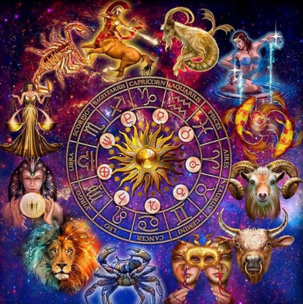 Star signs … - Full Coverage of Diamonds - Made to Order - round or square - poured glue or Double sided Tape Adhesive - Australian Company
