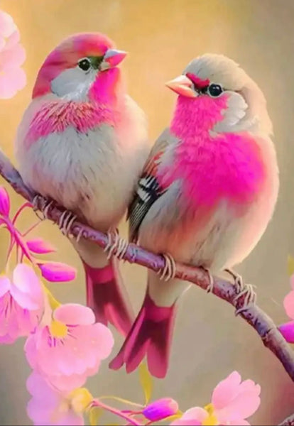 Pink Birds Diamond Painting IN STOCK NOW FROM AUSTRALIA