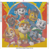 Paw patrol … - Full Coverage of Diamonds - Made to Order - round or square - poured glue or Double sided Tape Adhesive - Australian Company