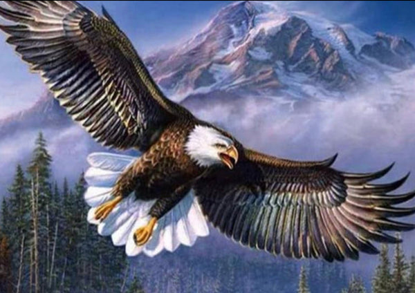 Eagle in Flight … Full Coverage of Diamonds - Made to Order