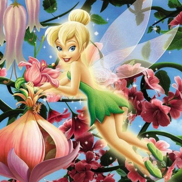 Tinkerbell Peter Pan fairy … - Full Coverage of Diamonds - Made to Order - round or square - poured glue or Double sided Tape Adhesive - Australian Company