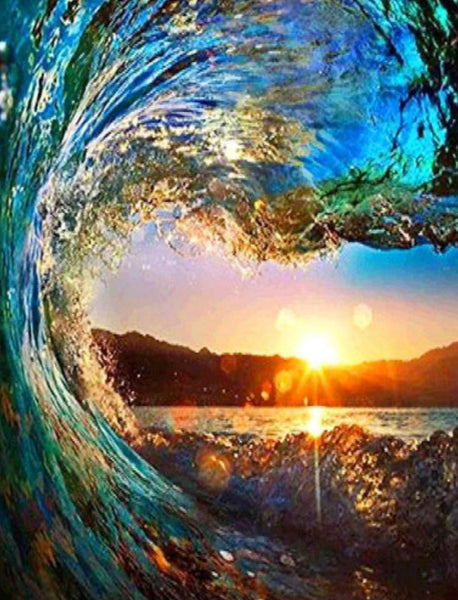 Ocean Wave … Full Coverage of Diamonds - Made to Order