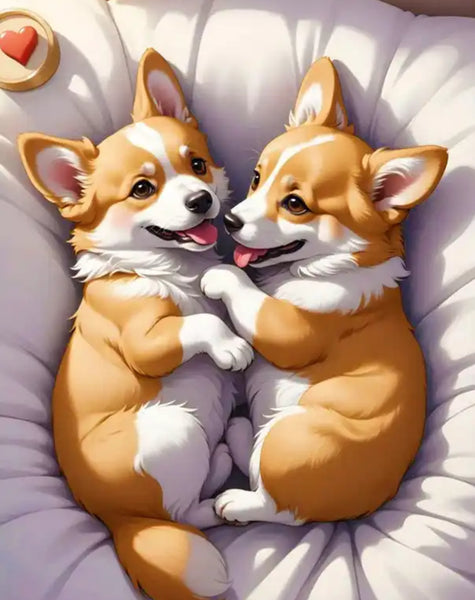 Dog … Full Coverage of Diamonds - Made to Order - round or square - poured glue or Double sided Tape Adhesive - Australian Company