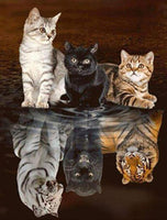 Big cats… Full Coverage of Diamonds - Made to Order