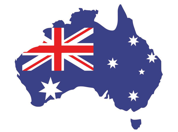 Australian Map flag  … Full Coverage of Diamonds - Made to Order - round or square - poured glue or Double sided Tape Adhesive - Australian Company
