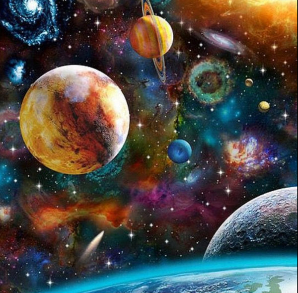 Space … - Full Coverage of Diamonds - Made to Order - round or square - poured glue or Double sided Tape Adhesive - Australian Company