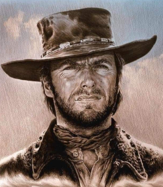 Clint Eastwood … - Full Coverage of Diamonds - Made to Order - round or square - poured glue or Double sided Tape Adhesive - Australian Company
