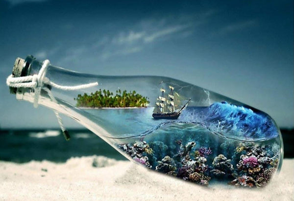 Beach Bottle … Full Coverage of Diamonds - Made to Order