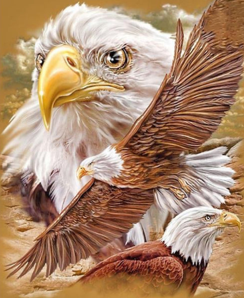 Eagle in Flight … Full Coverage of Diamonds - Made to Order