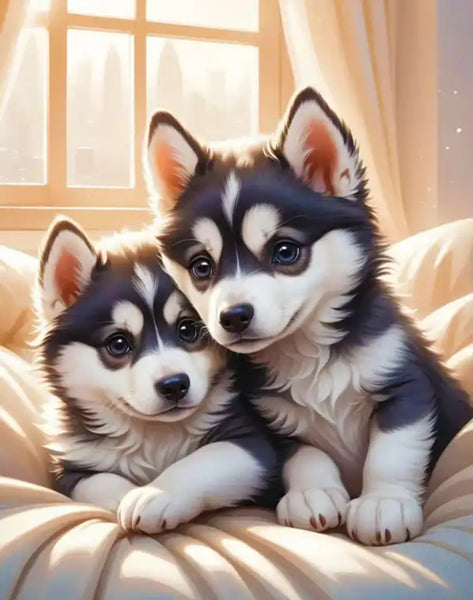 Dog … Full Coverage of Diamonds - Made to Order - round or square - poured glue or Double sided Tape Adhesive - Australian Company