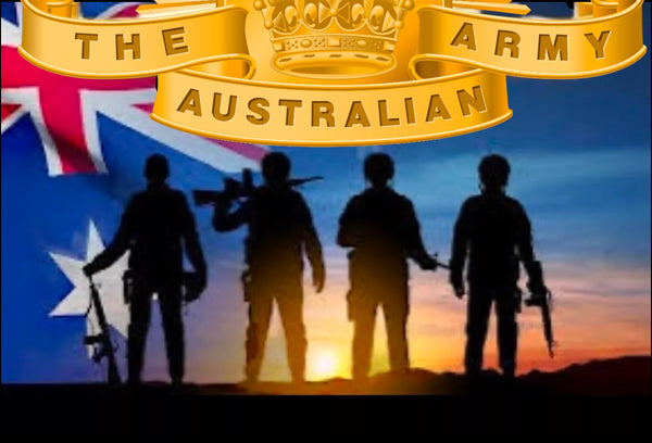 australian Army Anzac - lest we forget … Full Coverage of Diamonds - Made to Order