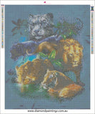 Big Cats lion tiger leopard  … Full Coverage of Diamonds - Made to Order