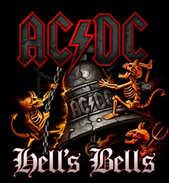 ACDC Music Band  hells bells … Full Coverage of Diamonds - Made to Order - round or square - poured glue or Double sided Tape Adhesive - Australian Company