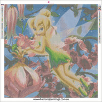 Tinkerbell Peter Pan fairy … - Full Coverage of Diamonds - Made to Order - round or square - poured glue or Double sided Tape Adhesive - Australian Company