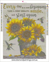 Sunflower saying quote Diamond Painting - … Full Coverage Of Diamonds - Made to Order
