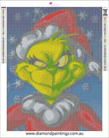 Christmas Grinch … Full Coverage of Diamonds - Made to Order - round or square - poured glue or Double sided Tape Adhesive - Australian Company