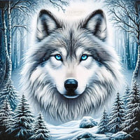 Winter Wolf … - Full Coverage of Diamonds - Made to Order - round or square - poured glue or Double sided Tape Adhesive - Australian Company