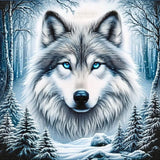 Winter Wolf … - Full Coverage of Diamonds - Made to Order - round or square - poured glue or Double sided Tape Adhesive - Australian Company