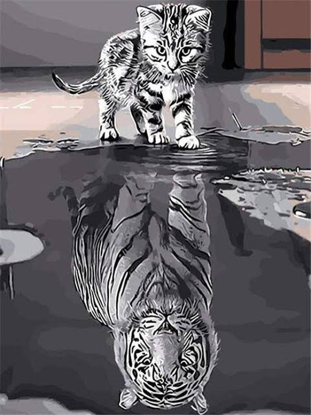 Big cat … Full Coverage of Diamonds - Made to Order