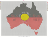 Aboriginal flag  … Full Coverage of Diamonds - Made to Order - round or square - poured glue or Double sided Tape Adhesive - Australian Company