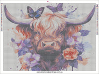 Highland Cow … Full Coverage of Diamonds - Made to Order