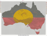 Aboriginal flag  … Full Coverage of Diamonds - Made to Order - round or square - poured glue or Double sided Tape Adhesive - Australian Company