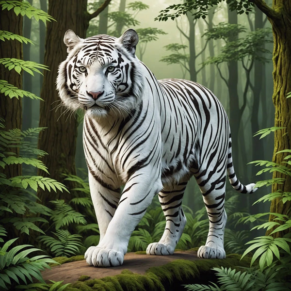 Tiger … - Full Coverage of Diamonds - Made to Order - round or square - poured glue or Double sided Tape Adhesive - Australian Company