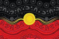 Australian Natives Aboriginal flag  … Full Coverage of Diamonds - Made to Order - round or square - poured glue or Double sided Tape Adhesive - Australian Company