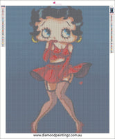 Betty Boop … Full Coverage of Diamonds - Made to Order - round or square - poured glue or Double sided Tape Adhesive - Australian Company