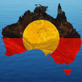 Aboriginal flag  … Full Coverage of Diamonds - Made to Order - round or square - poured glue or Double sided Tape Adhesive - Australian Company