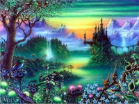 Fantasy Landscape  … Full Coverage of Diamonds - Made to Order - round or square - poured glue or Double sided Tape Adhesive - Australian Company