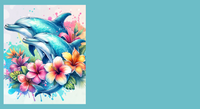 21 x Dolphin Custom stickers 5.5cm x 3cm