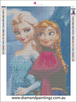 Frozen Anna and Elsa … Full Coverage of Diamonds - Made to Order