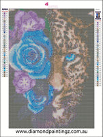 Leopard flowers  … Full Coverage of Diamonds - Made to Order