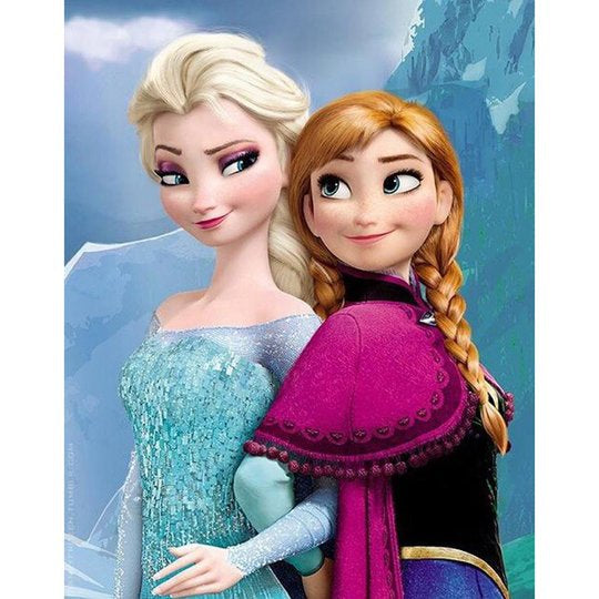 Frozen Anna and Elsa … Full Coverage of Diamonds - Made to Order