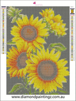 Sunflowers  … Full Coverage of Diamonds - Made to Order