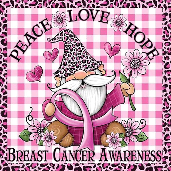 Pink Ribbon Breast Cancer Awareness … - Full Coverage of Diamonds - Made to Order