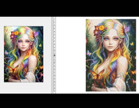 Rainbow Girl - AB DRILLS OPTIONAL … Full Coverage of Diamonds - Made to Order