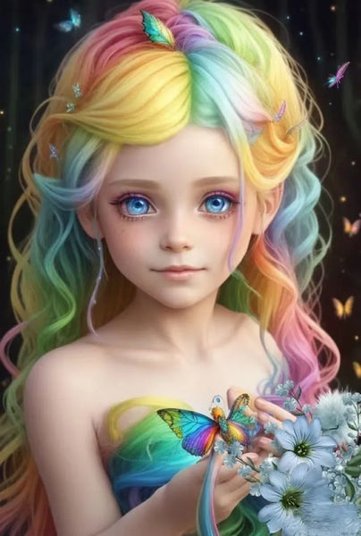 Rainbow Girl … Full Coverage of Diamonds - Made to Order